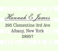 Return Address Elegant  Stamp